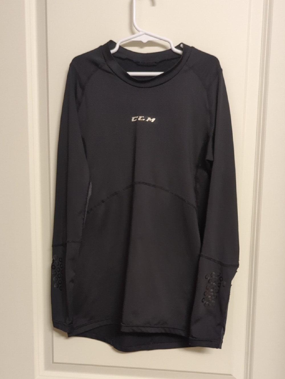 CCM Black Performance Long-Sleeve Crew Top